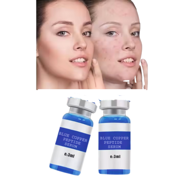 OEM ODM blue copper peptide essence ampoule anti wrinkle firming elastic essence for combination of skin aging
