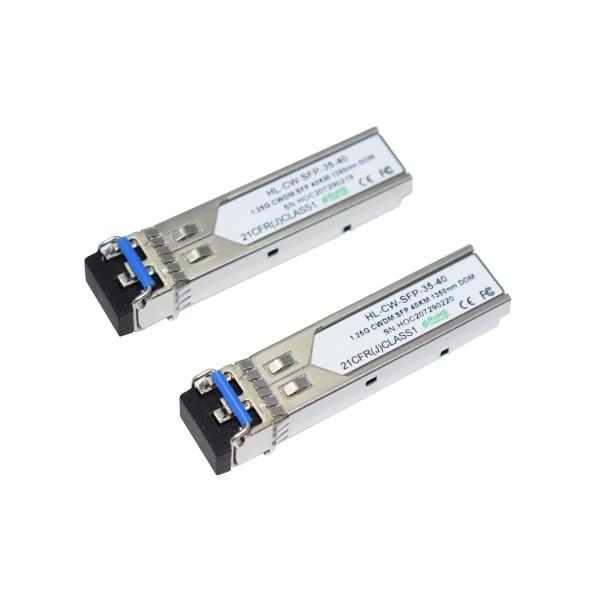 Hilink 1.25G CWDM SFP Fiber Optical Transceiver 1350nm 40km for Data Center