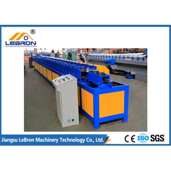 PLC Control Full Automatic Rolling Shutter Door T Profile Machine GI and GL