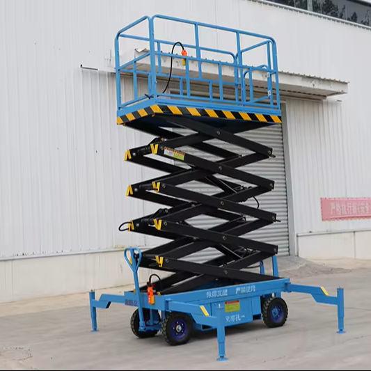500 kg élévateur à ciseaux semi-électrique 6m hauteur plateforme mobile