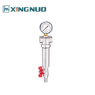Optimize Flow Rate with Brass Pressure Relief Valve Water Pressure Gauge in Various Sizes floor heating manifold fitting