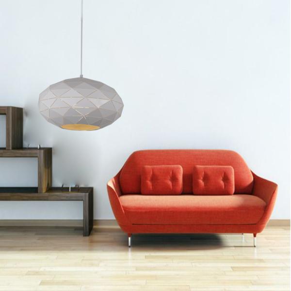 Metal Black And White Modern Suspended Pendant Light