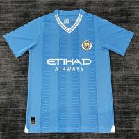 Artículo azul 100% de la fan de la fibra de poliéster de Team Jersey del fútbol de la tela cruzada