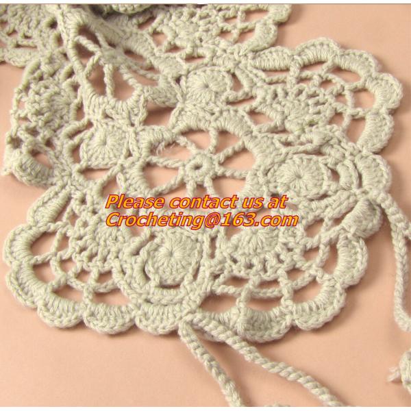 autumn-summer, women's all-match, cutout handmade, crochet, yarn scarf,Shawls scarves Sen