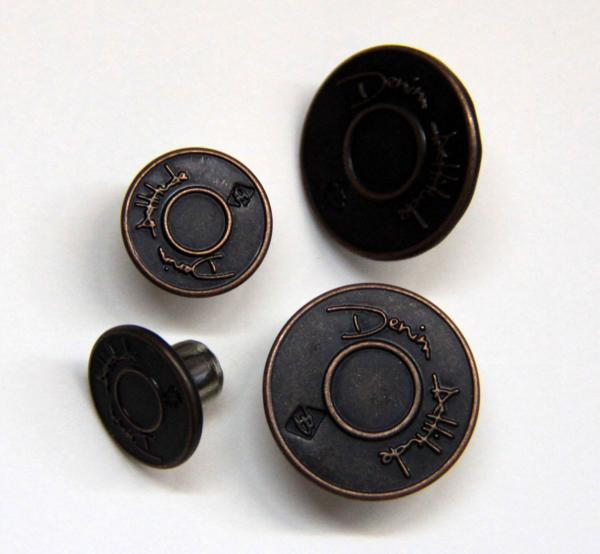Oil Painting Zamak Custom Clothing Buttons Zinc Alloy , Flat / 3D
