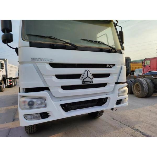 6×4 Front Lifting Style Dump Truck 351-450HP Secondhand Sinotruck HOWO 10wheeler White