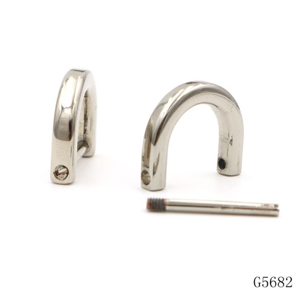 Zinc Alloy Metal D Ring Anti Fade Openable D Ring Corrosion Resistant