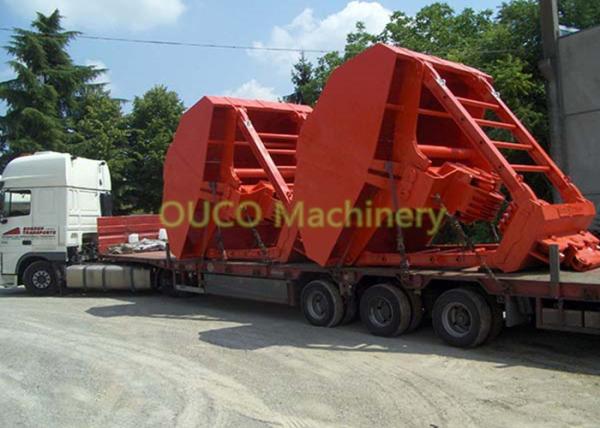Two Ropes Clamshell Grab Bucket For Loading / Unloading Scrap Materials