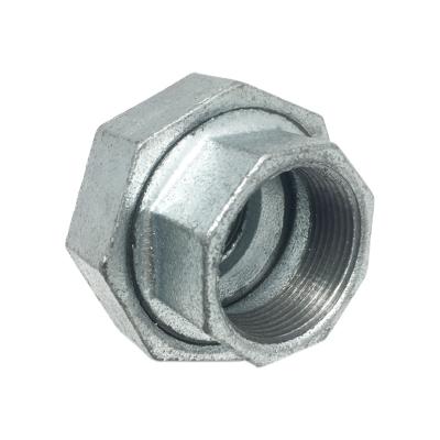 UL FM Malleable Galvanized Iron Fittings Cast Iron Union NPT Treaded