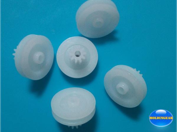Wholesale of small plastic pulley wheel of 15mm with spur gear