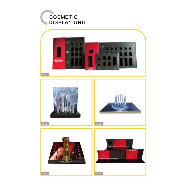 Acrylic Plastic Cosmetic Make Up Beauty Counter Display Clear OEM For Shop