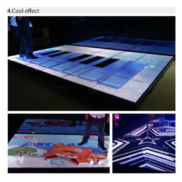SMD 2727 LED Dance Floor Tiles , P6.25 Light Up Dance Floor