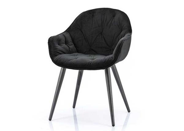 Armrest Odm Leather Metal Chair Soft Bag And Black Powder Coated