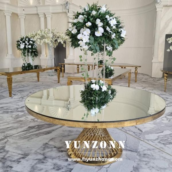 Modern Luxury Dining Table Stable Slatted Base Stainless Steel Marble/MDF/Glass Table