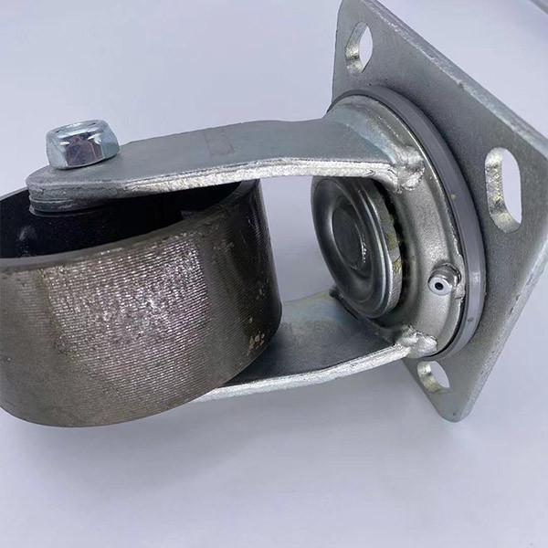 O rodízio do giro roda rodízios resistentes do rodízio do ferro fundido 8 polegadas