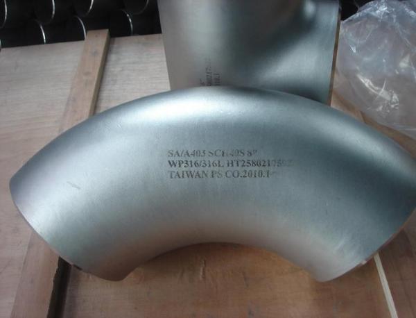 310S 316L 904L 2205 304 Stainless Steel Pipe Fitting Long /  Short Radius Elbow