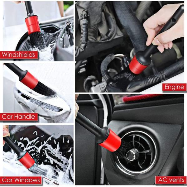 Высококачественный съемный сверло мягкая кисть автомобильная детализация кисть восковая губка для внутренней наружной стирки