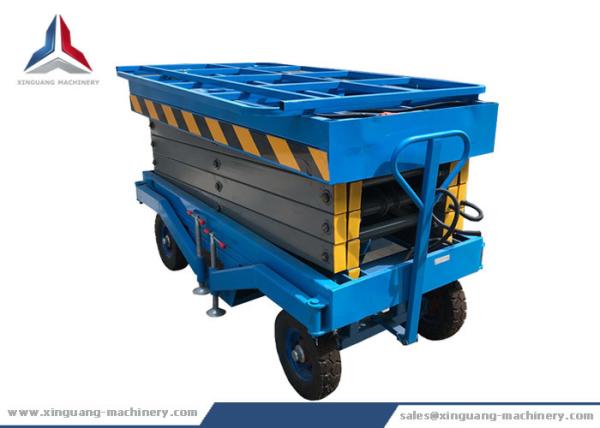 8m Platform Height Mobile Hydraulic Scissor Lift Table from China Factory