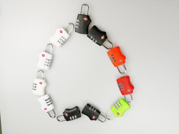 Logo Printed TSA Travel Locks / 3 Digit Combination Lock Free Sample