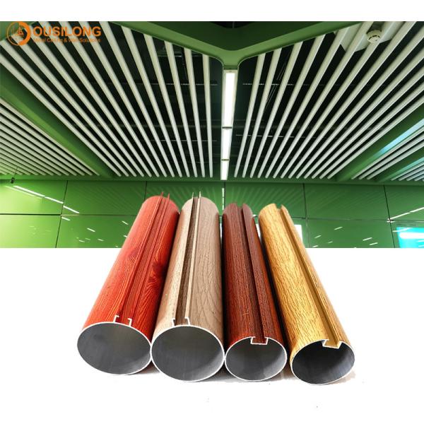 O diâmetro linear do metal 50/60/70 de milímetro expulsou teto redondo do defletor da tubulação perfil de alumínio/de alumínio