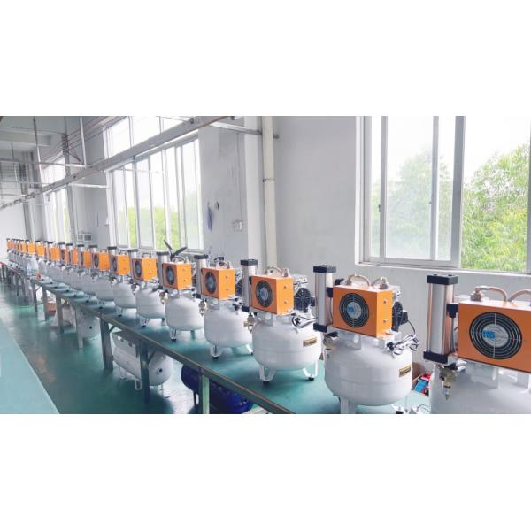 Compresseur d'air dentaire sans huile avec sèche-linge 32L Compresseur à pompe à vide silencieux