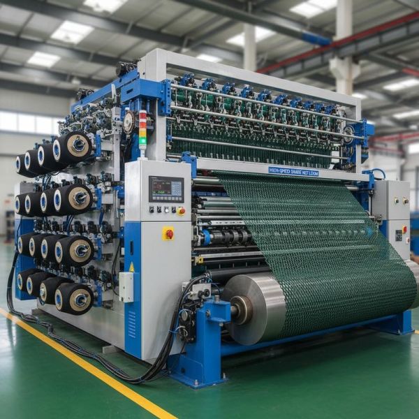 High-Speed 200-450rpm Shade Net Making Machine with 135-260 Working Width and E3-E18 Gauge for Protective Mesh Production