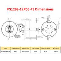 IP67 Waterproof Slip Ring Anti Oxidation Housing 12 Power Channels