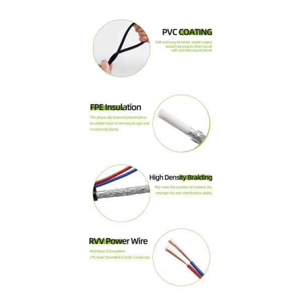 KICO OEM Brand RG59+2C Cable RG59 Coaxial Cable for CCTV and Video