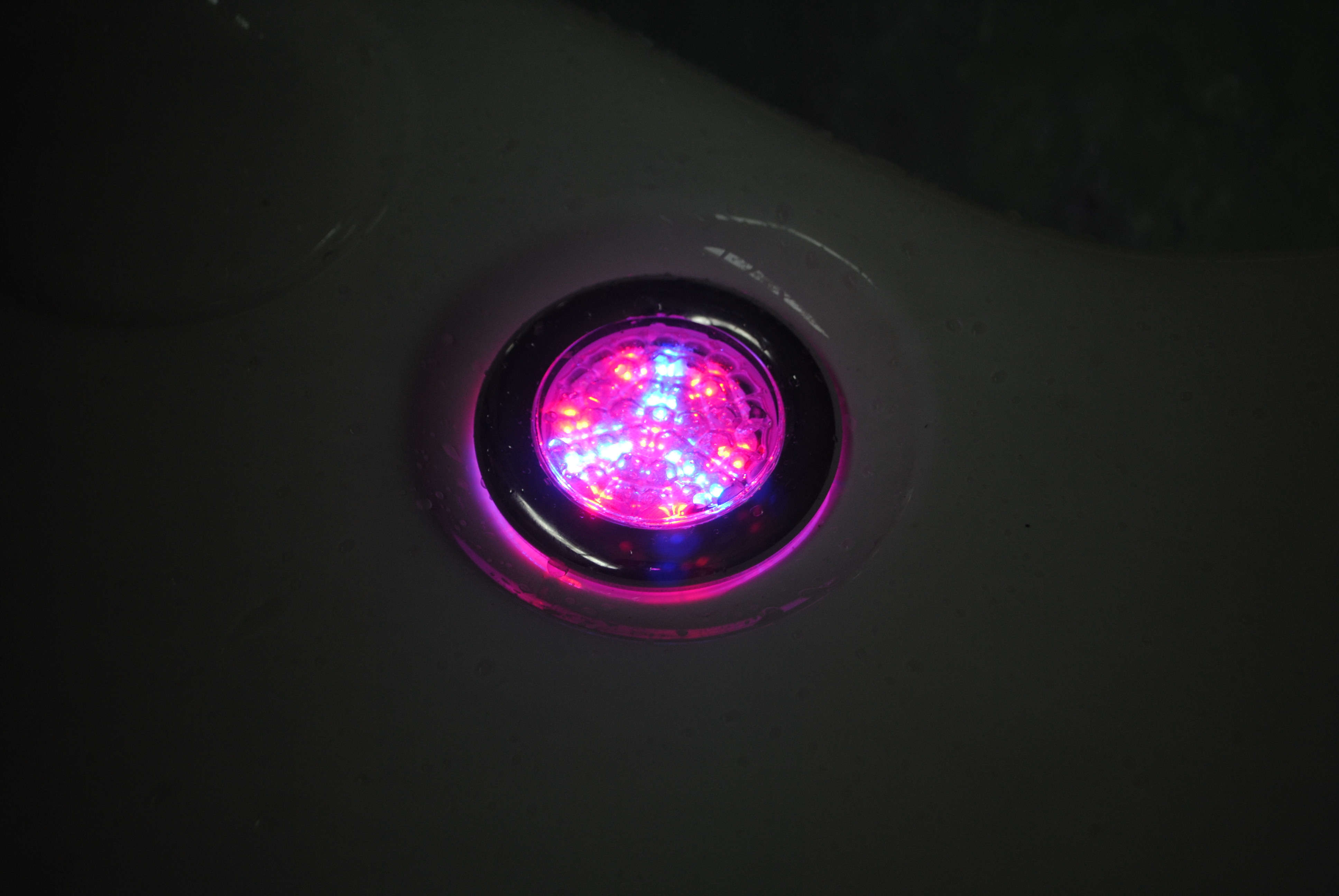 Luxury massage outdoor spa hydro hot tub with 5'' color-changing LED lighting