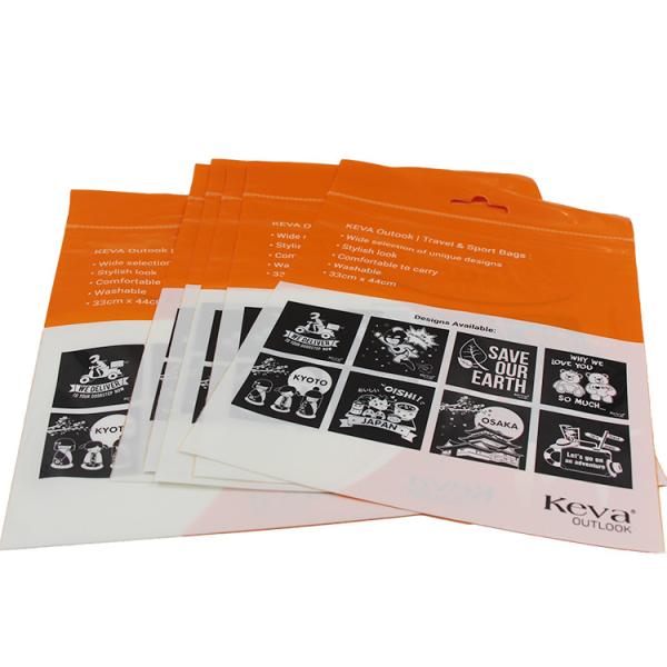 Custom Printing zipper laminated plastic opp bag for package gift