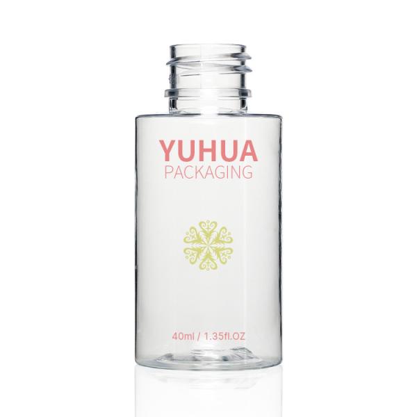 Custom Cosmetic Lotion Bottles 40ml Empty PET Pump Bottle Skincare