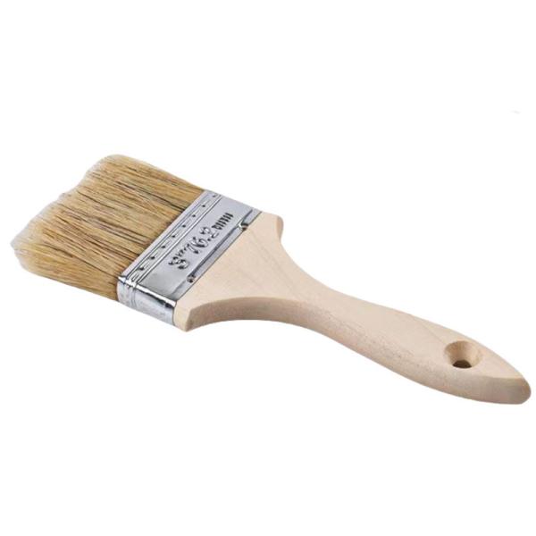Natural Bristle 3 Inch Chip Wooden Handle Paint Brush