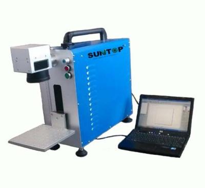 Portable Fiber Laser Marking Machine for Auto Parts / Hardware Marking Power 30W