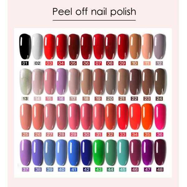 Vernis à ongles gel 1 étape organique service personnalisé, certifié CPSR, 48 couleurs, volume 10 ml