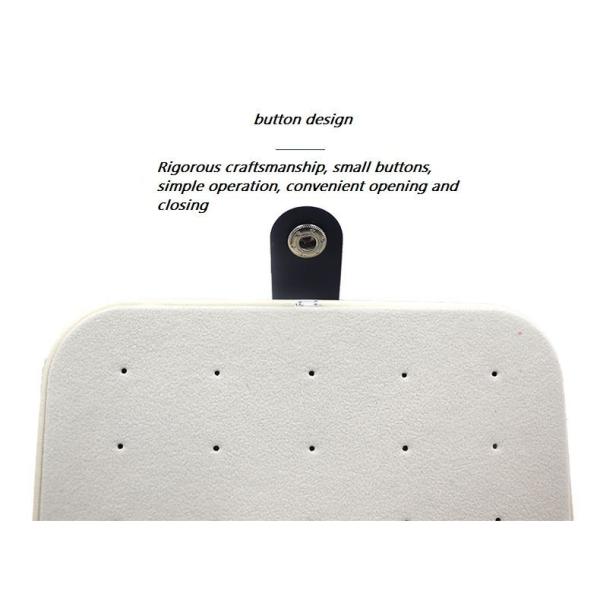 Boîtes à bijoux carrées à deux couches de luxe à doublure en cuir en PU