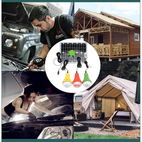 3pcs*3W Solar Powered Led Wall Light With Phone Charger