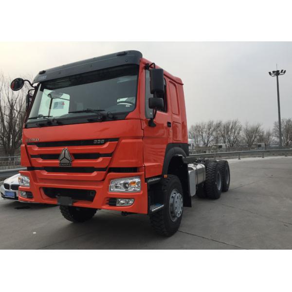 El camión anaranjado RHD 10 del tractor de la remolque de SINOTRUK HOWO rueda 371 HP ZZ4257S3241W