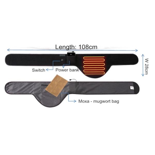 USB-батарея, нагревательный пояс, перезаряжаемый тепловой пояс для ухода за маткой