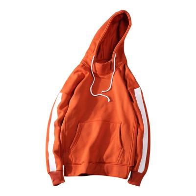 Hoodies frescos pretos alaranjados do pulôver dos homens de White Stripes das camisetas de Streetwear Hoody