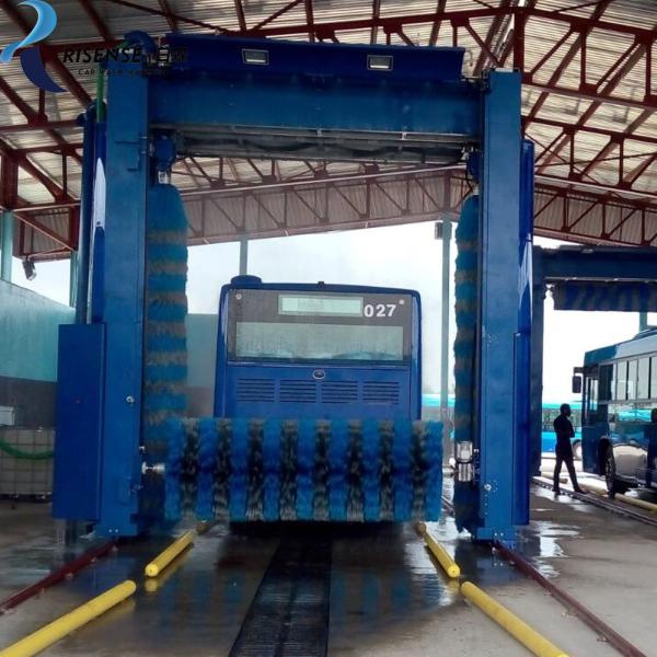 Станция для стирки автобусов с высоким давлением воды и чисткой щеткой