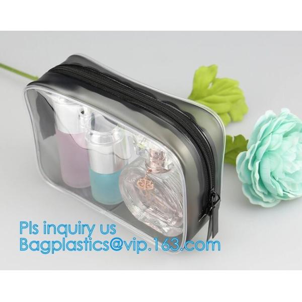 Сумка мытья перемещения PVC косметической гигиенической косметикаи состава ясная с ручкой, косметические сумки подарка Tote сумка макияжа перемещения для молнии