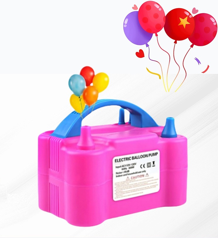 SPU Dual-Purpose Electric Air Pump Double-Layer Balloon Inflator PP Material Portable Automatic for Wedding Room Decorations