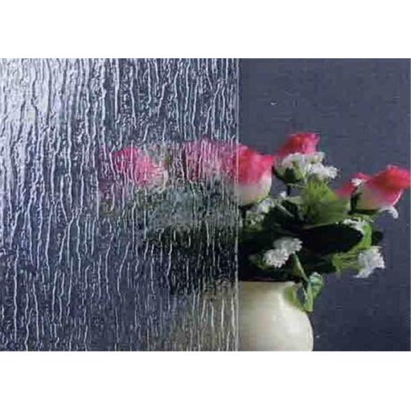 Decorating Texture Patterned Glass Clear Patterned Figured Glass 3mm Thickness