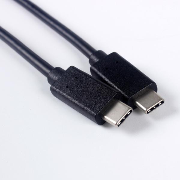 Black USB Type C Cable CM-AM 1M Length For Mobile Phone Data / Charging