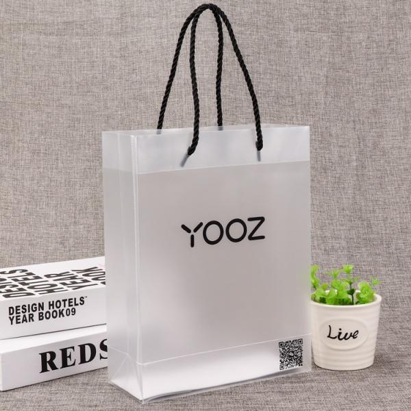 XYDAN Plastic Bags Shopping Transparent PP Gift Bags For Packing Medium Size Handled Style