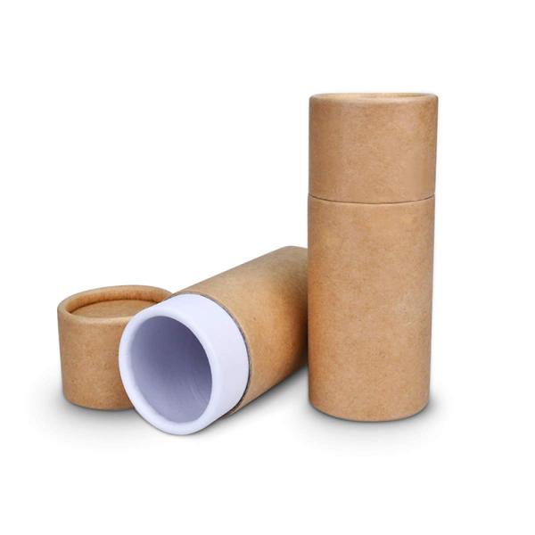 Перерабатываемая специальная коробка для упаковки чая с логотипом Kraft Paper Tube Gift Cylinder Tube Box