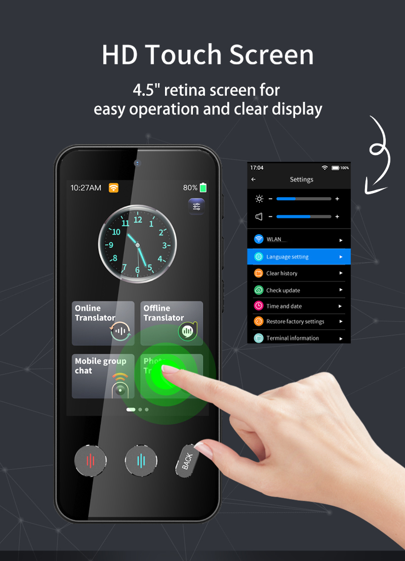 4G Simcard ChatGPT Translator Device Network Sharing For Meeting Travel Study