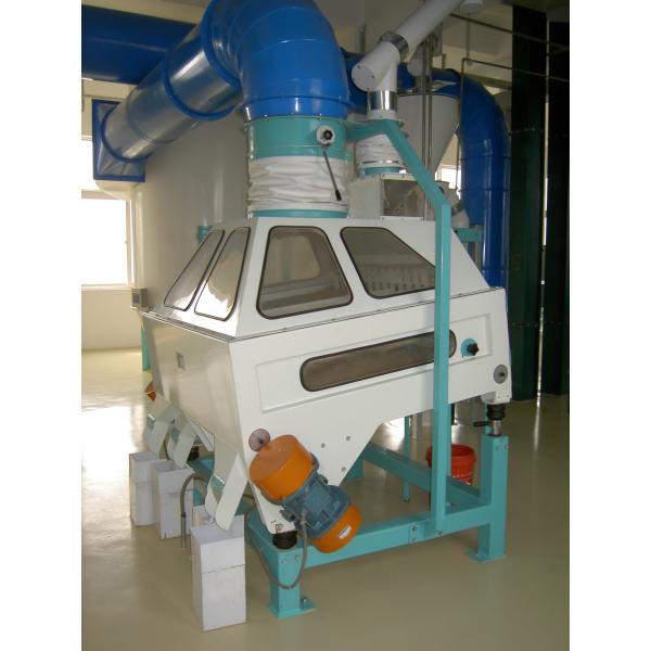 Carbon Steel Grain Cleaning Equipment , Rice Mill Destoner Easy Operation