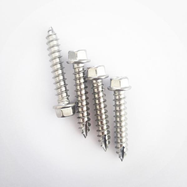 A4 Stainless Steel Self Tapping Roofing Screw For Timber Hex Head , ISO7053