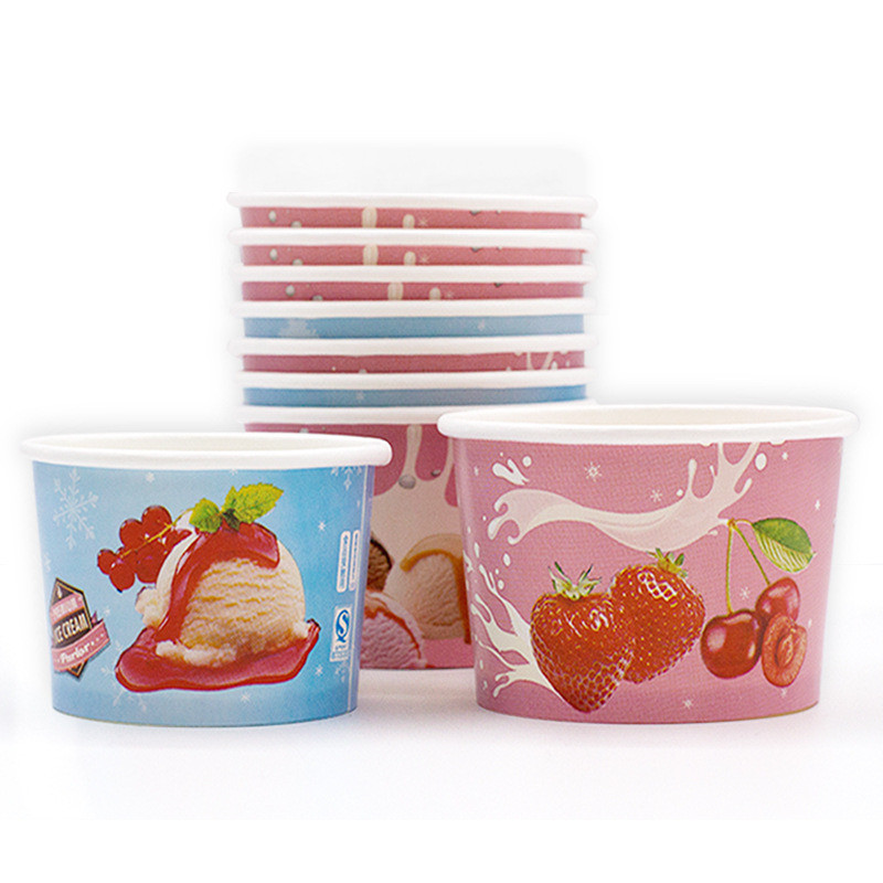 4.000kg Package Gross Weight Customized Flexo Printing Paper Bowl for Safe Ice Cream